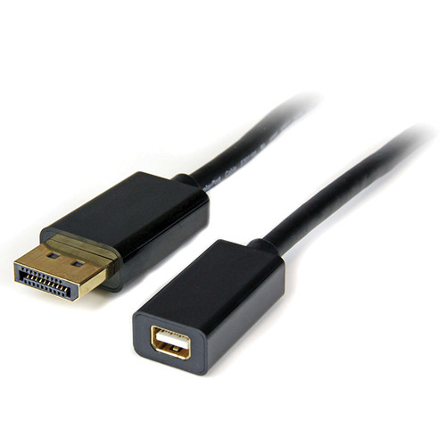 StarTech DisplayPort Male to Mini DisplayPort Female Adapter Cable (3')