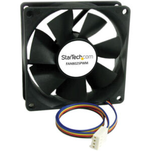 StarTech 80mm Computer Case Fan with PWM Connector (Black)