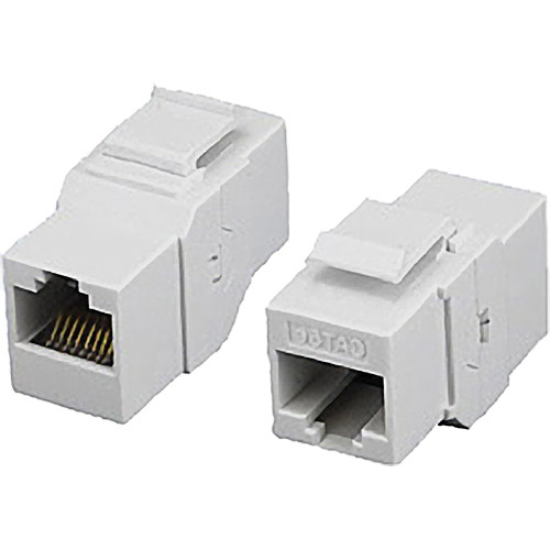 Tera Grand CAT5e Inline Coupler Feed-Through Keystone Adapter (White)