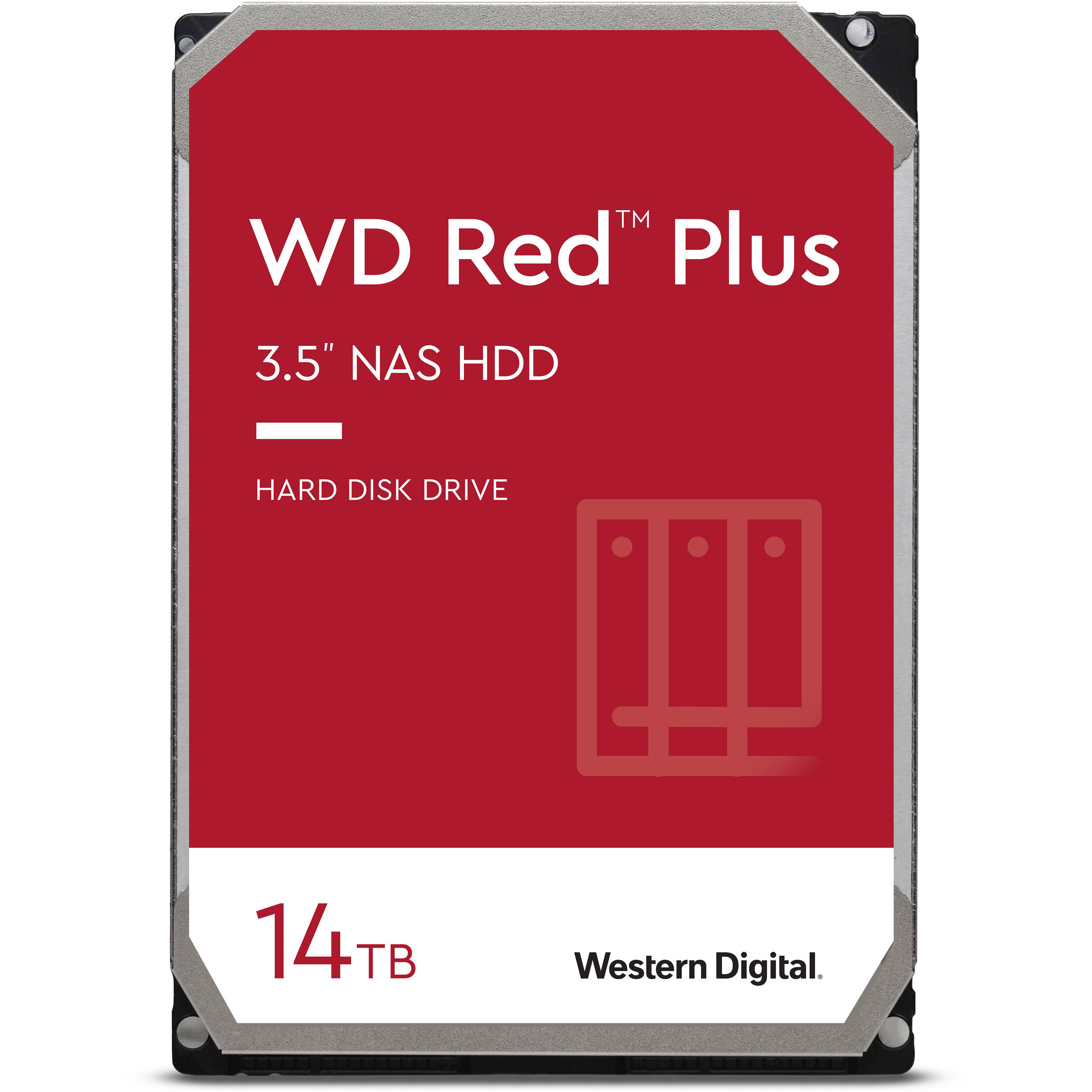 WD 14TB Red Plus 7200 rpm SATA III 3.5" Internal NAS HDD (CMR)